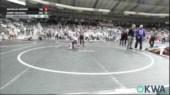 61 lbs Consi Of 8 #2 - Nicholas George, Tulsa North Mabee Stampede vs Korey Maxwell, Choctaw Ironman Youth Wrestling