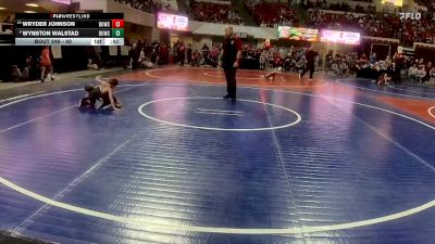 40 lbs Cons. Round 5 - Wynston Walstad, Team Champs vs Wryder Johnson, Big Game Wrestling Club MT