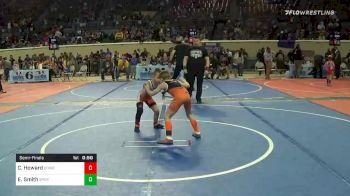 60 lbs Semifinal - Cash Howard, Coweta Tiger Wrestling vs Emmett Smith, Sperry Elementary Wrestling Club