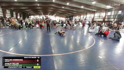 82 lbs Cons. Round 5 - Hyrum Miller, Shootbox Wrestling Club vs Taylor Horrocks, Uintah