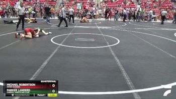 85 lbs Quarterfinal - Michael Robertson, Honey Badger vs Parker Landers, Carroll Wrestling Club