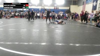 60 lbs Quarterfinal - Waylon Lawson, Eastside Youth Wrestling vs Karter Ford, Backyard Bullies Wrestling Clu