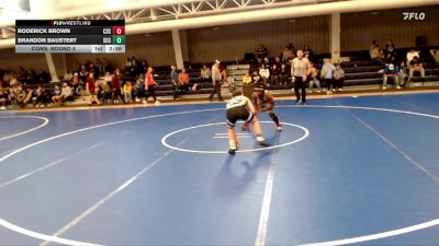 125 lbs Cons. Round 4 - Roderick Brown, Unattached vs Brandon Baustert, Southeast Community College