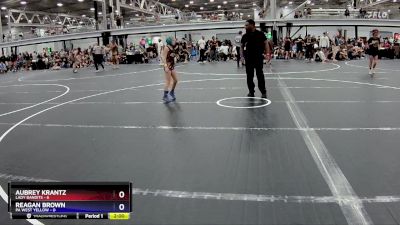 64 lbs Semis (4 Team) - Reagan Brown, PA West Yellow vs Aubrey Krantz, Lady Bandits