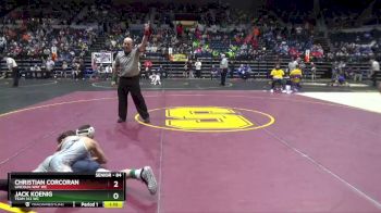 84 lbs Quarterfinal - Christian Corcoran, Lincoln-Way WC vs Jack Koenig, Team 312 WC