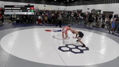 80 lbs Round 1 (6 Team) - Anthony Messina Jr., The Outsiders Wrestling Club vs Michael Zuercher, Beast Mode