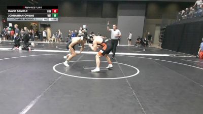 197 lbs Champ. Round 2 - David Sample, Cowley College vs Johnathan Owens, Wayland Baptist (Texas)
