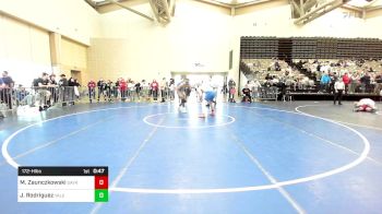 172-H lbs Consi Of 16 #1 - Michael Zaunczkowski, Sayreville BOMBERS vs Jose Rodriguez, Yale St