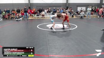 88-92 lbs Round 2 - Hunter Shirley, COBRA ALL-STARS / Cobra Wrestling Systems LLC vs Hezekiah Worthington, Newberg High School Wrestling