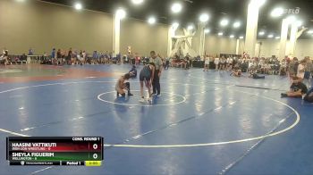 105 lbs Quarters & Wb (16 Team) - Sheyla Figuerim, Wellington vs Haasini Vattikuti, Iron Lion Wrestling