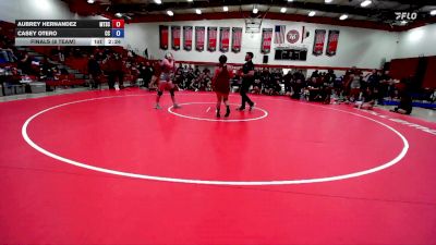 160 lbs Finals (8 Team) - Casey Otero, Cerritos College vs Aubrey Hernandez, Mt. San Antonio College