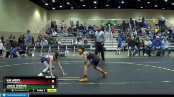 82 lbs Champ. Round 1 - Owen Thomas, The Untouchables vs Kai Weiss, Unattached