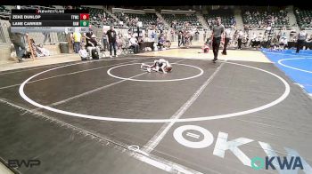 40 lbs Semifinal - Zeke Dunlop, Team Tulsa Wrestling Club vs Lane Carrier, Raw Wrestling Club