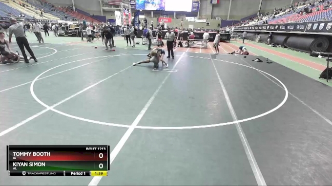 106 lbs Champ. Round 1 - Kiyan Simon, AL vs Tommy Booth, IA