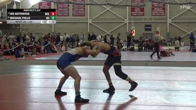 149 lbs Champ. Round 1 - Michael Follo, New England College vs Ike Guttentag, Wesleyan (CT)