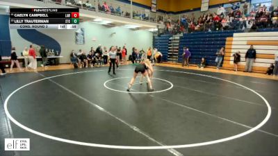 125 lbs. Cons. Round 2 - Lilly Trauterman, St. Charles vs Caelyn Campbell, Lawson