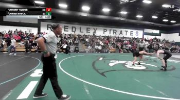 132 lbs 1st Place Match - Johnny Olmos, San Luis Obispo vs Johna Rusca, Reedley