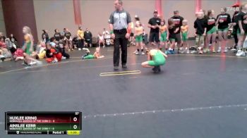 57 lbs Finals (8 Team) - Ainslee Kerr, Nebraska Queens Of The Corn 1 vs Huxlee Kring, Nebraska Queens Of The Corn 2