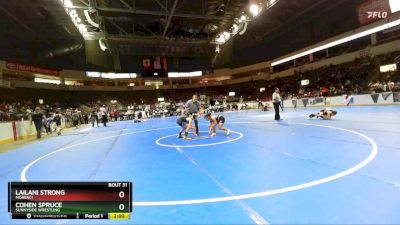 98 lbs Quarterfinal - Cohen Spruce, Sunnyside Wrestling vs Lailani Strong, Morenci