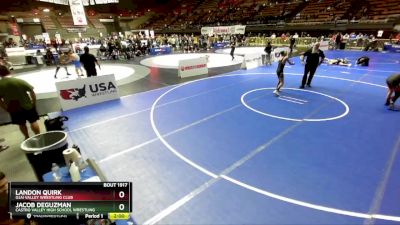 106 lbs Semifinal - Jacob Deguzman, Castro Valley High School Wrestling vs Landon Quirk, Ojai Valley Wrestling Club