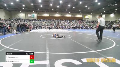 67 lbs Round Of 16 - Tristan Guarnes, Mat Demon Wrestling Club vs Brody Romero, Colorado Regulators