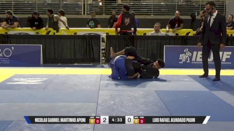 Luis Rafael Alvarado Padin vs Nicolas Gabriel Martinho Aponi 2025 Pan Jiu Jitsu IBJJF Championship