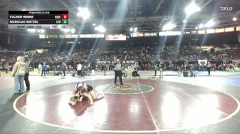 150 lbs Cons. Round 3 - Nicholas Wetzel, Lewiston vs Tucker Henne, Nampa Christian