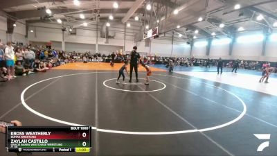 50 lbs Quarterfinal - Zaylah Castillo, Gracie Barra Westchase Wrestling Club vs Kross Weatherly, Dumas Wrestling