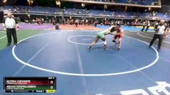 5A 145 lbs Cons. Round 2 - Adijah Khamaladeen, Corpus Christi King vs Alyssa Luevanos, Carrollton Creekview