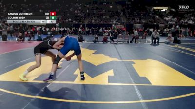 6A 126 lbs Cons. Round 2 - Easton Morrison, Highland-P vs Colton Rush, Coeur D Alene