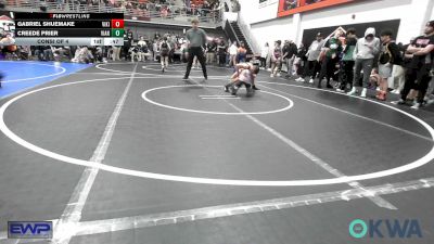 80 lbs Consi Of 4 - Gabriel Shuemake, Viking Wrestling Club vs Creede Prier, Vian Wrestling Club