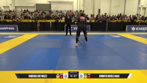 Jennifer Nicole Haas vs Vanessa Sue Waltz 2025 World IBJJF Jiu-Jitsu No-Gi Championship
