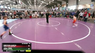 70 lbs Quarterfinal - Greyson Garcia, Wesley Club Wrestling vs Ezra Criss, Spartan Mat Club