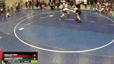 86 lbs Cons. Semi - Brennan Vuksinick, Timpanogos Wrestling vs Wallace King, Wasatch WC