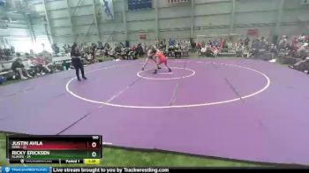 160 lbs Placement Matches (8 Team) - Justin Avila, Iowa vs Ricky Ericksen, Illinois