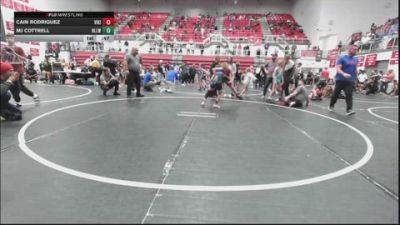 73-76 lbs Rr Rnd 3 - Cain Rodriguez, Viking Wrestling Club vs MJ Cottrell, Harrah Little League Wrestling