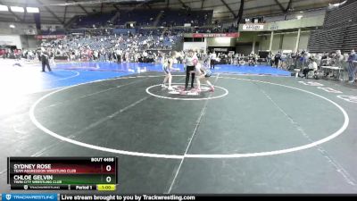 100 lbs Cons. Round 2 - Sydney Rose, Team Aggression Wrestling Club vs Chloe Gelvin, Twin City Wrestling Club