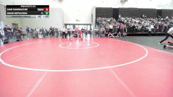190-I lbs Quarterfinal - Liam Giannaccini, RedNose Wrestling School vs Adam Sepulveda, F.L.O.W.