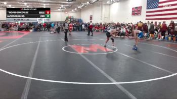 133 lbs Champ. Round 1 - Jackson Buss, Lake Crystal Wellcome Memorial Area vs Noah Gonzalez, Maple River/USC