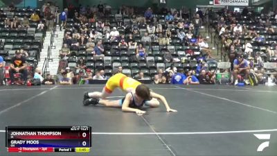 77 lbs Semifinal - Johnathan Thompson, IA vs Grady Moos, OH