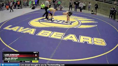 94 lbs Round 3 - Luke Sorensen, Salem Elite Mat Club vs Talan Bryant, Newberg Mat Club