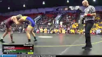 171 lbs Quarterfinals (8 Team) - Jacob Britten, Bronson HS vs Garett Pope, Manchester HS