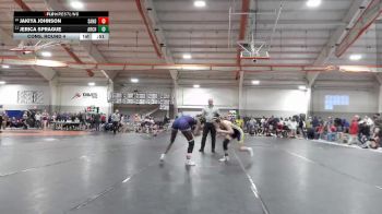 115 lbs Cons. Round 4 - Jakiya Johnson, Sandusky vs Jerica Sprague, Archbold High School