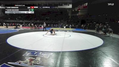 120 lbs Cons. Round 2 - David Maxson, Elk Grove vs Jake Simmons, Oakdale