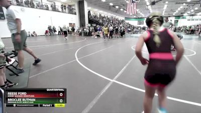 80 lbs Quarterfinal - BrocLee Butman, Eierman Elite Wrestling vs Reese Ford, Honey Badger Wrestling