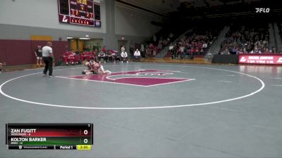 133 lbs Finals (2 Team) - Zan Fugitt, Wisconsin vs Kolton Barker, Ohio