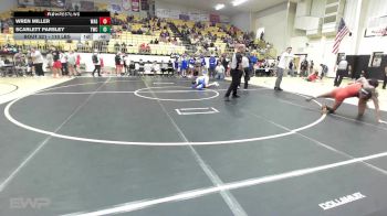 110 lbs Quarterfinal - Wren Miller, Wagoner vs Scarlett Parsley, Tahlequah Wrestling Club