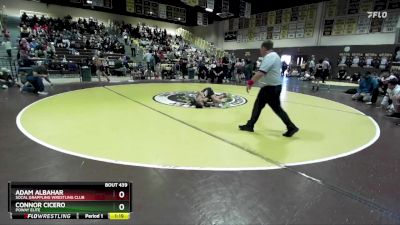 63/67 Semifinal - Connor Cicero, Poway Elite vs Adam Albahar, Socal Grappling Wrestling Club