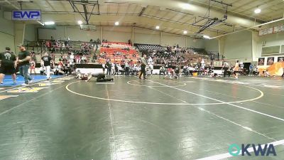 106 lbs 2nd Place - Kyan Patton, Honey Badgers Wrestling Club vs Marshal Jackson, Skiatook JH Wrestling