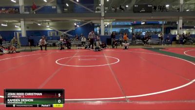 76 lbs Placement Matches (16 Team) - Kamden Deshon, Neighborhood vs John Reed Christman, All American